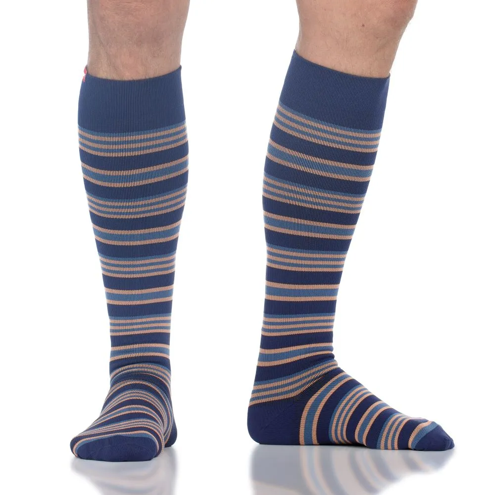 15-20 mmHg: Electric Stripe (Nylon - Seamless Toe)