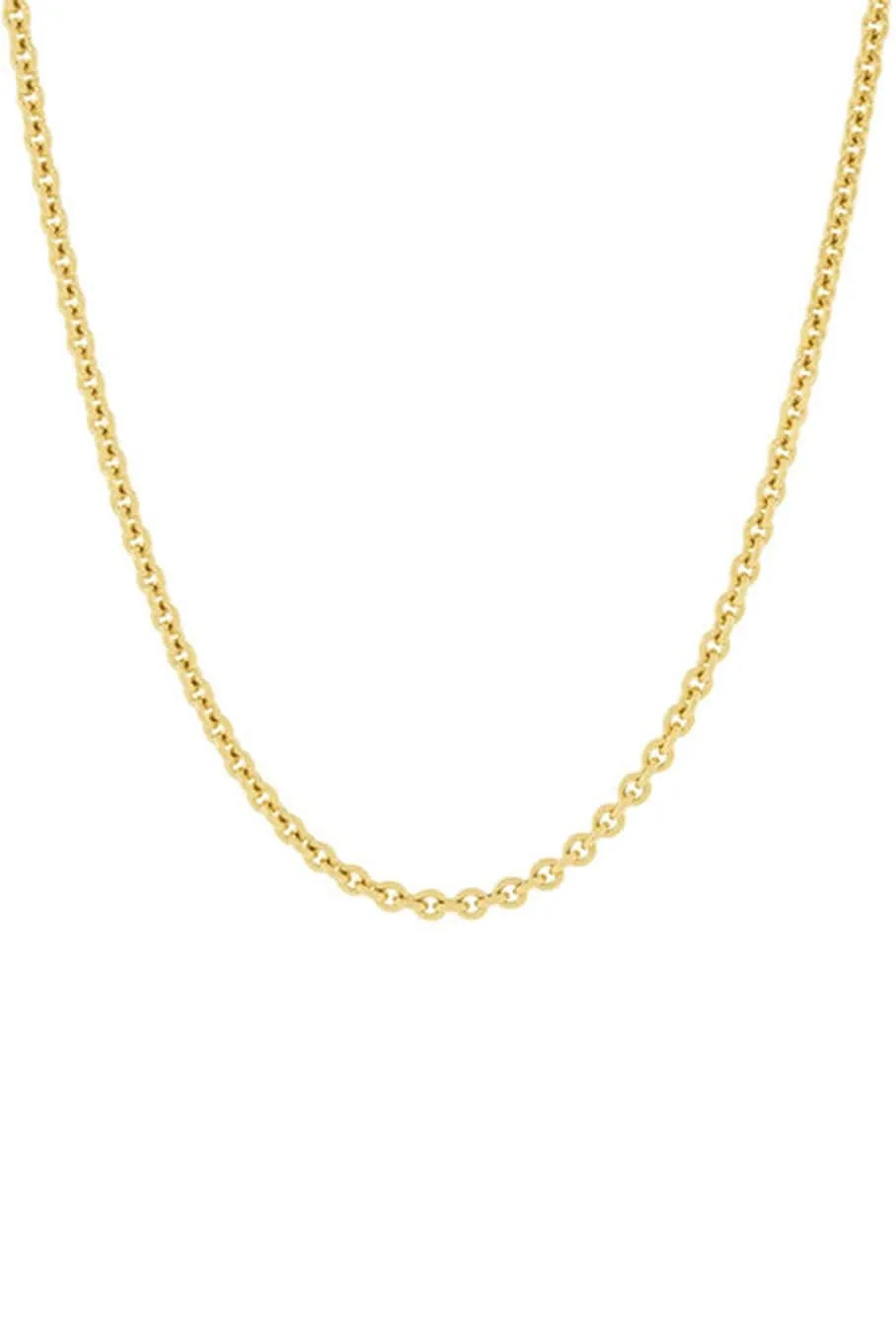 36 Inch 3.0MM Yellow Gold Round Cable Chain