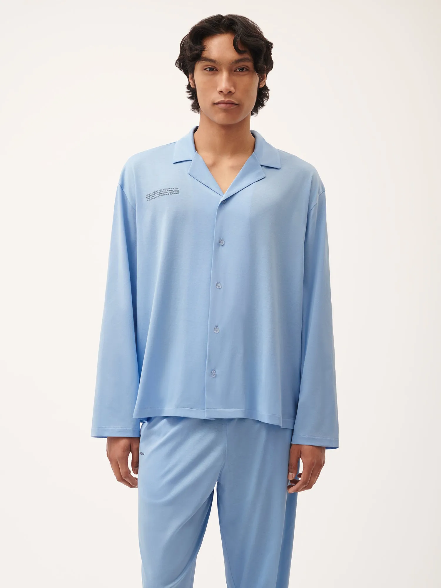 365 Lightweight Long Pyjama Set—lake blue