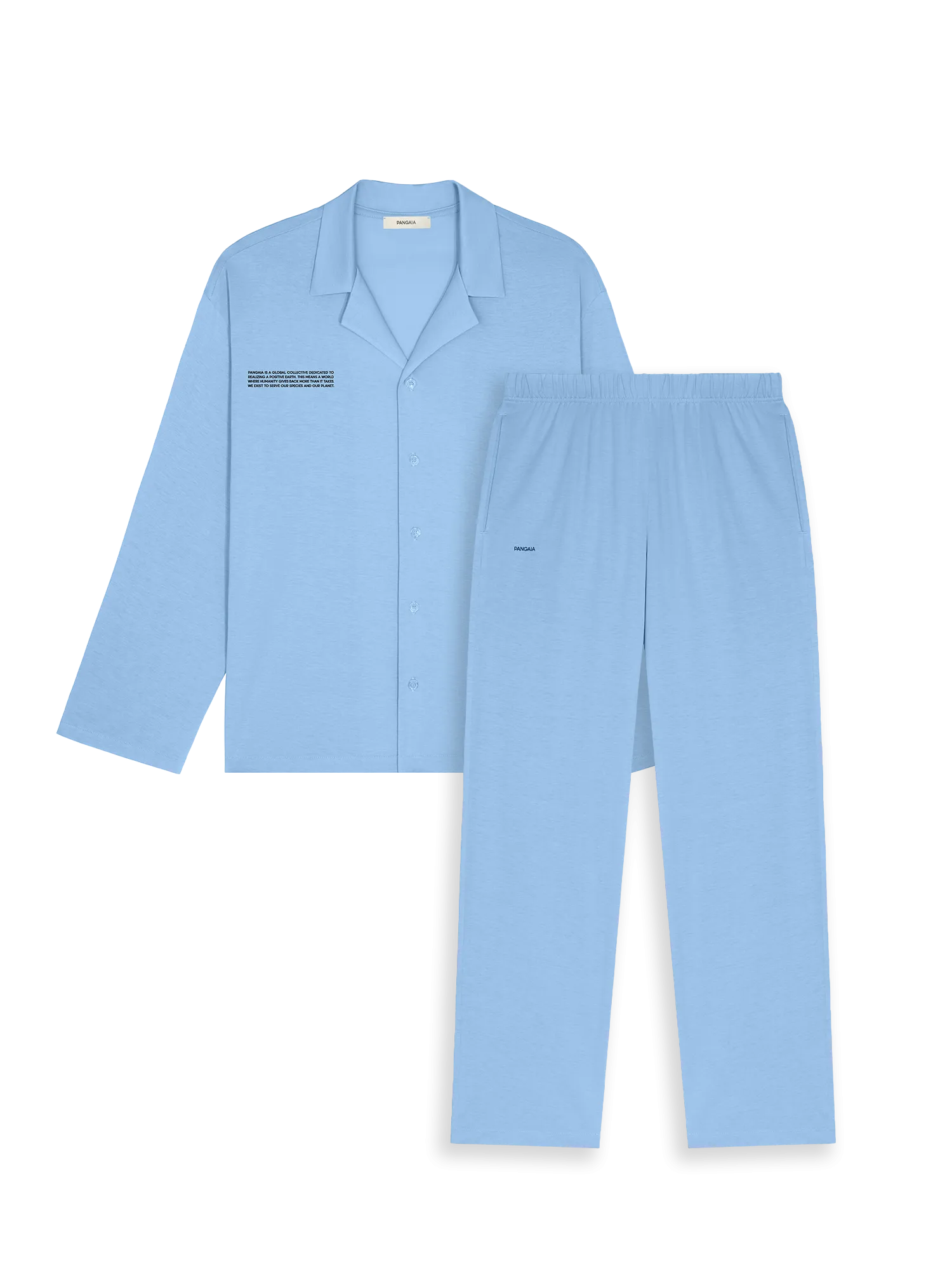 365 Lightweight Long Pyjama Set—lake blue