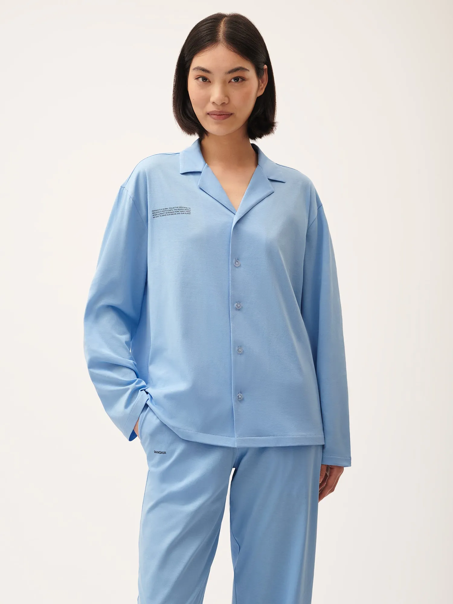 365 Lightweight Long Pyjama Set—lake blue