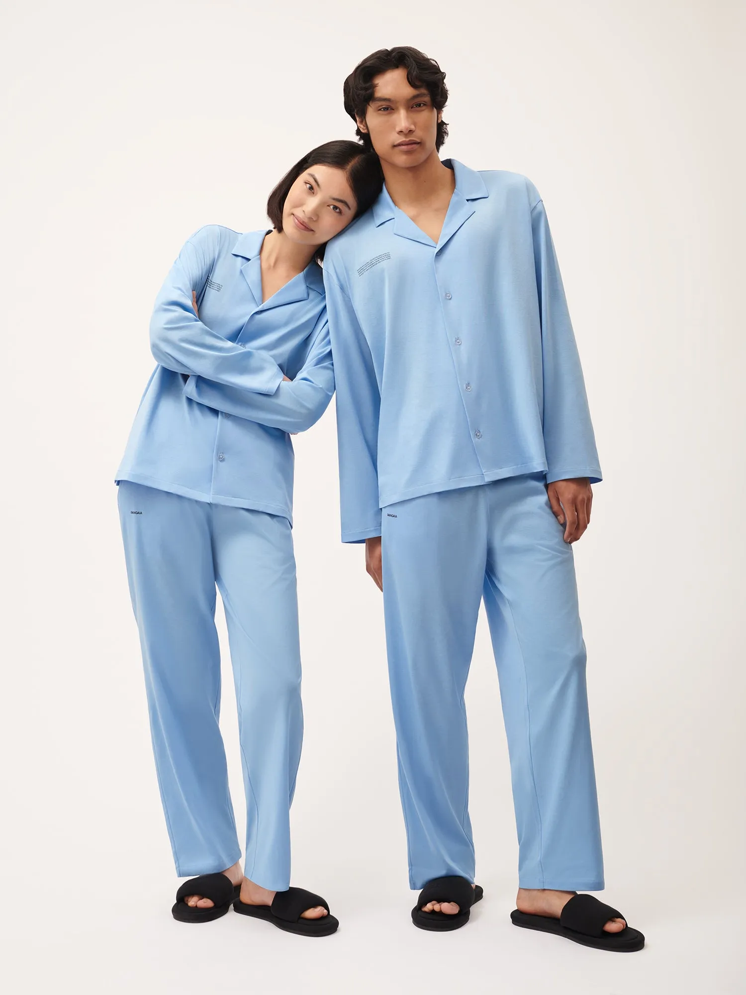 365 Lightweight Long Pyjama Set—lake blue