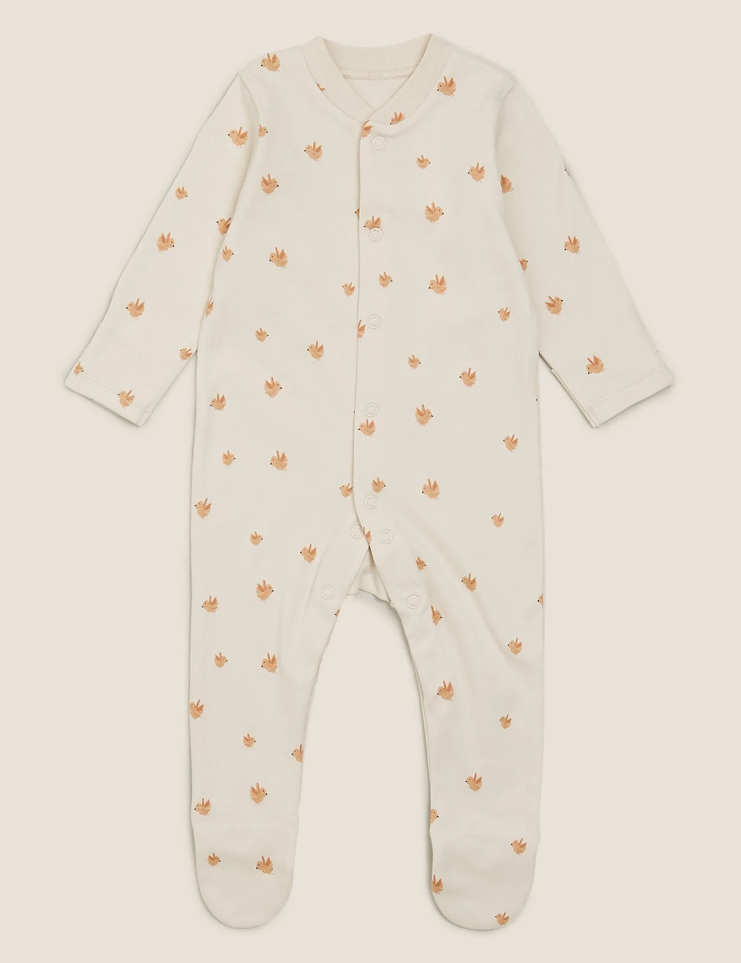 3pk Organic Cotton Printed Sleepsuits