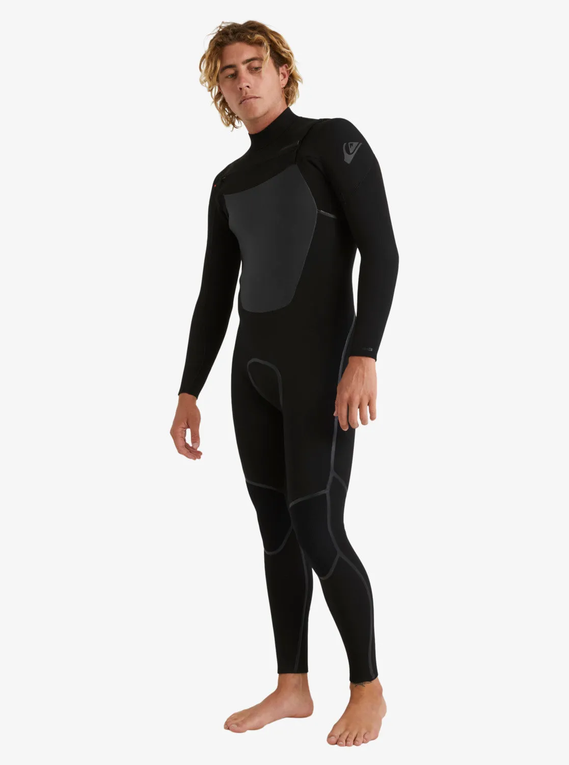 4/3mm Marathon Sessions Chest Zip Wetsuit - Black