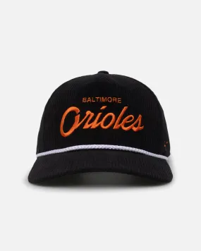 47 Brand Baltimore Orioles 'MLB Opening Day' Corduroy Crossrope Hitch Snapback Black