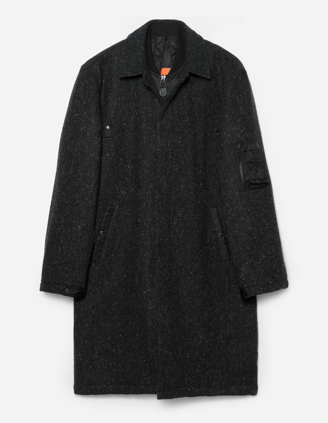 5333 Wool MA Mac Coat Black