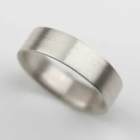 5mm Flat Silver Proposal Band