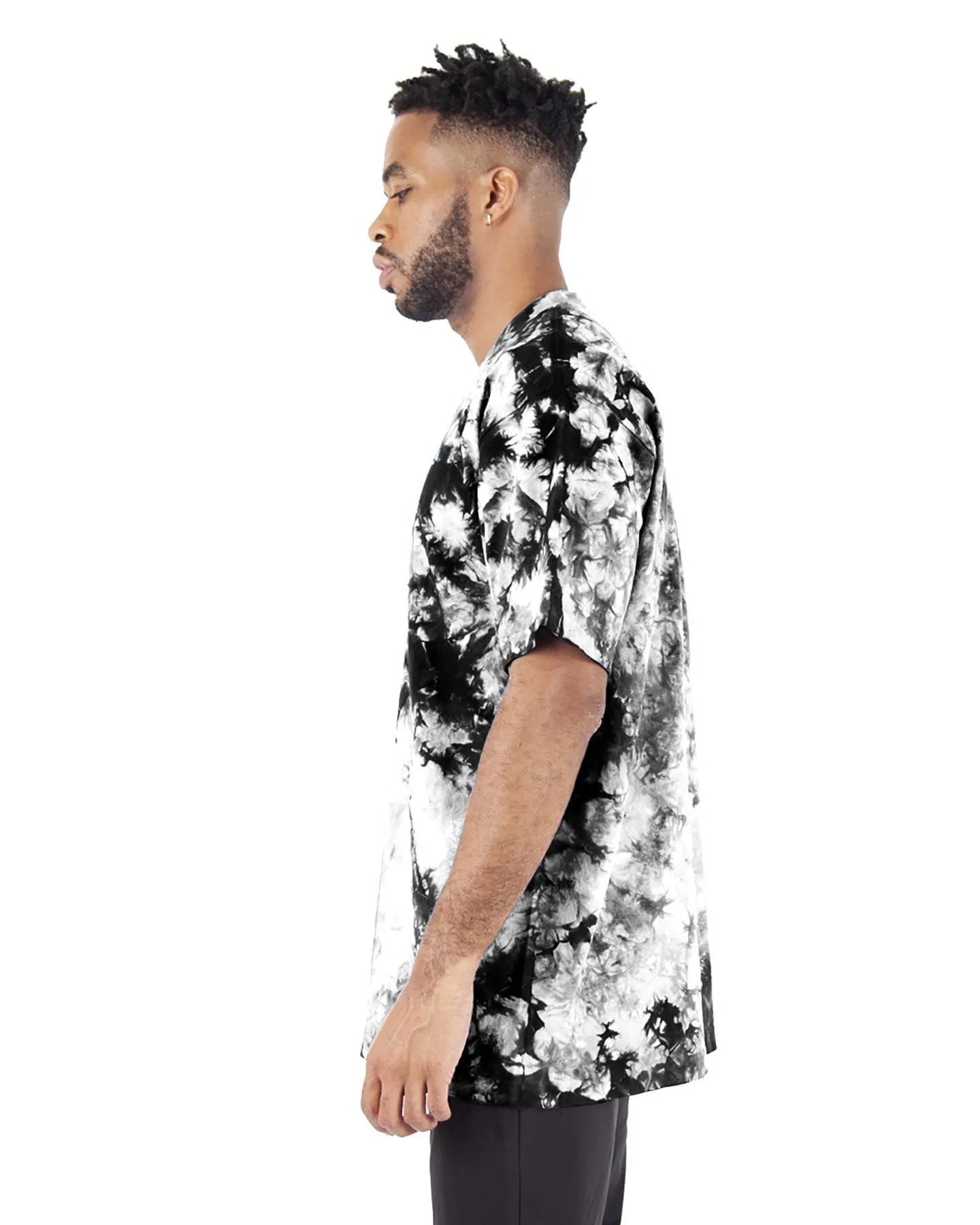 7.5 OZ MAX HEAVYWEIGHT TIE DYE -BLACK WHITE