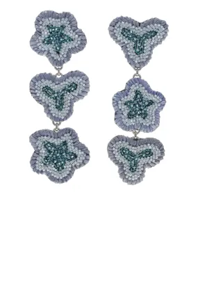 Aamir Lux Blue Floral Earrings