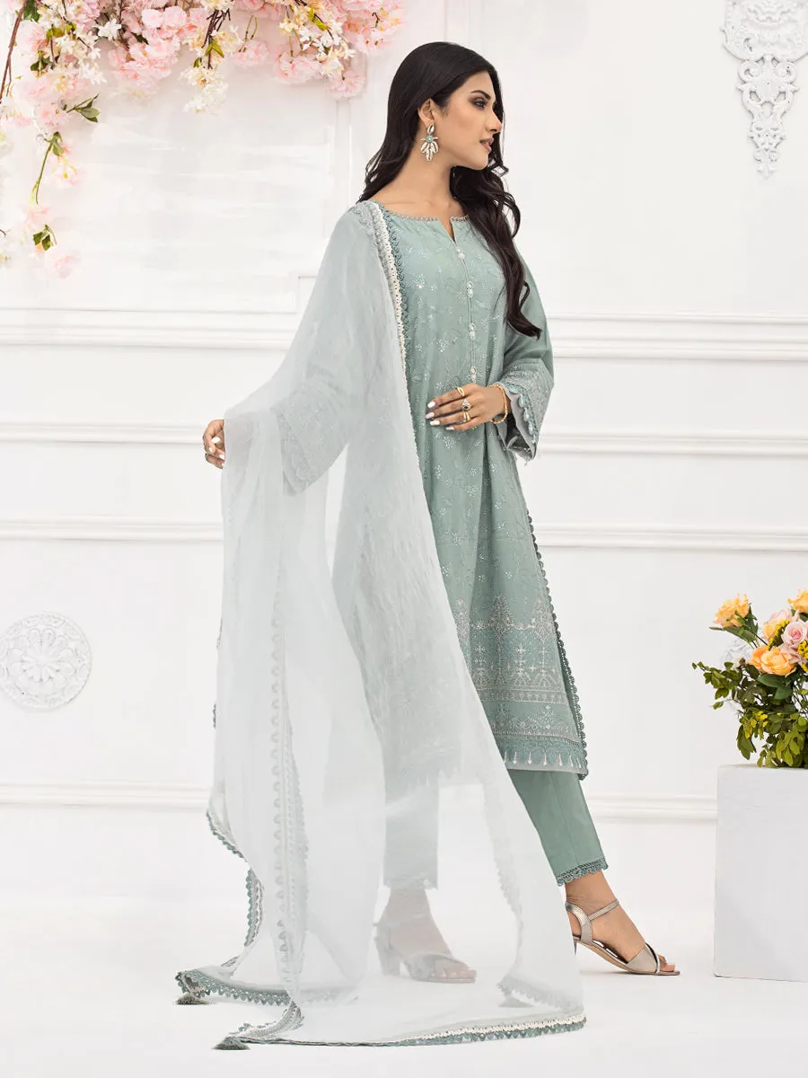 ACE Galleria Bahaar Festive Embroidered Dobby 3Pc Suit A-WU3P23-22773