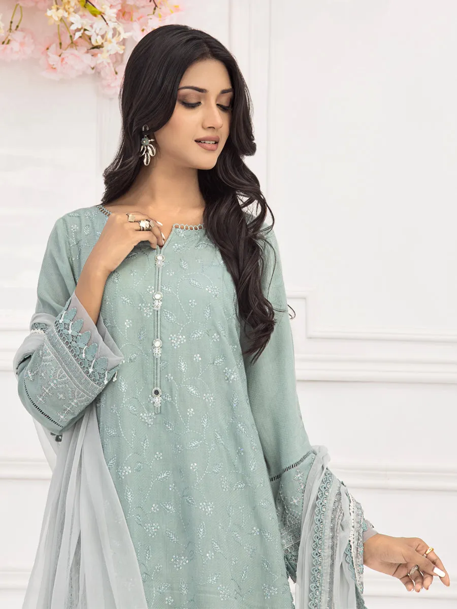 ACE Galleria Bahaar Festive Embroidered Dobby 3Pc Suit A-WU3P23-22773