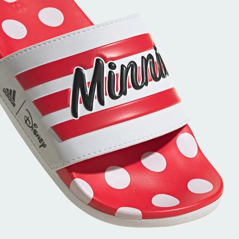 Adidas Adilette Comfort Minnie Mouse Slides -Red