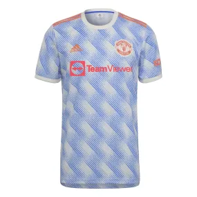 adidas Men's Manchester United 2021/22 Away Jersey Cloud White