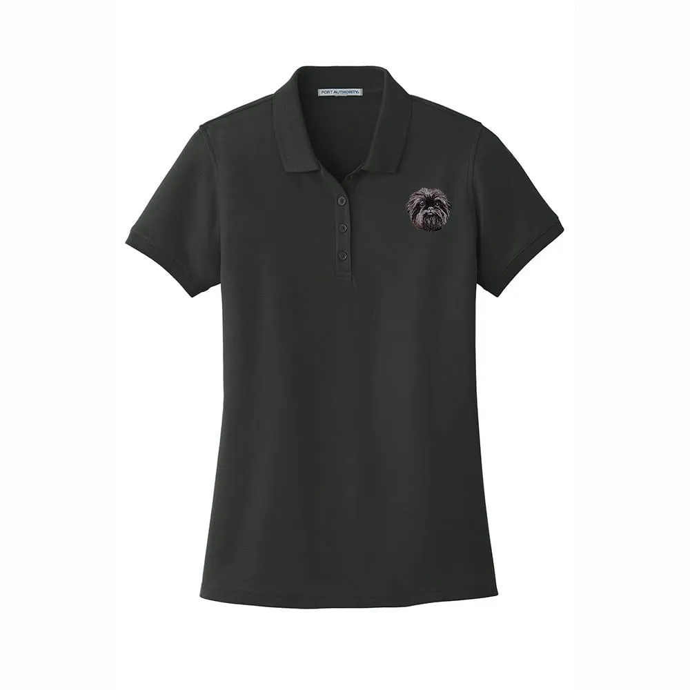 Affenpinscher Embroidered Women's Short Sleeve Polo