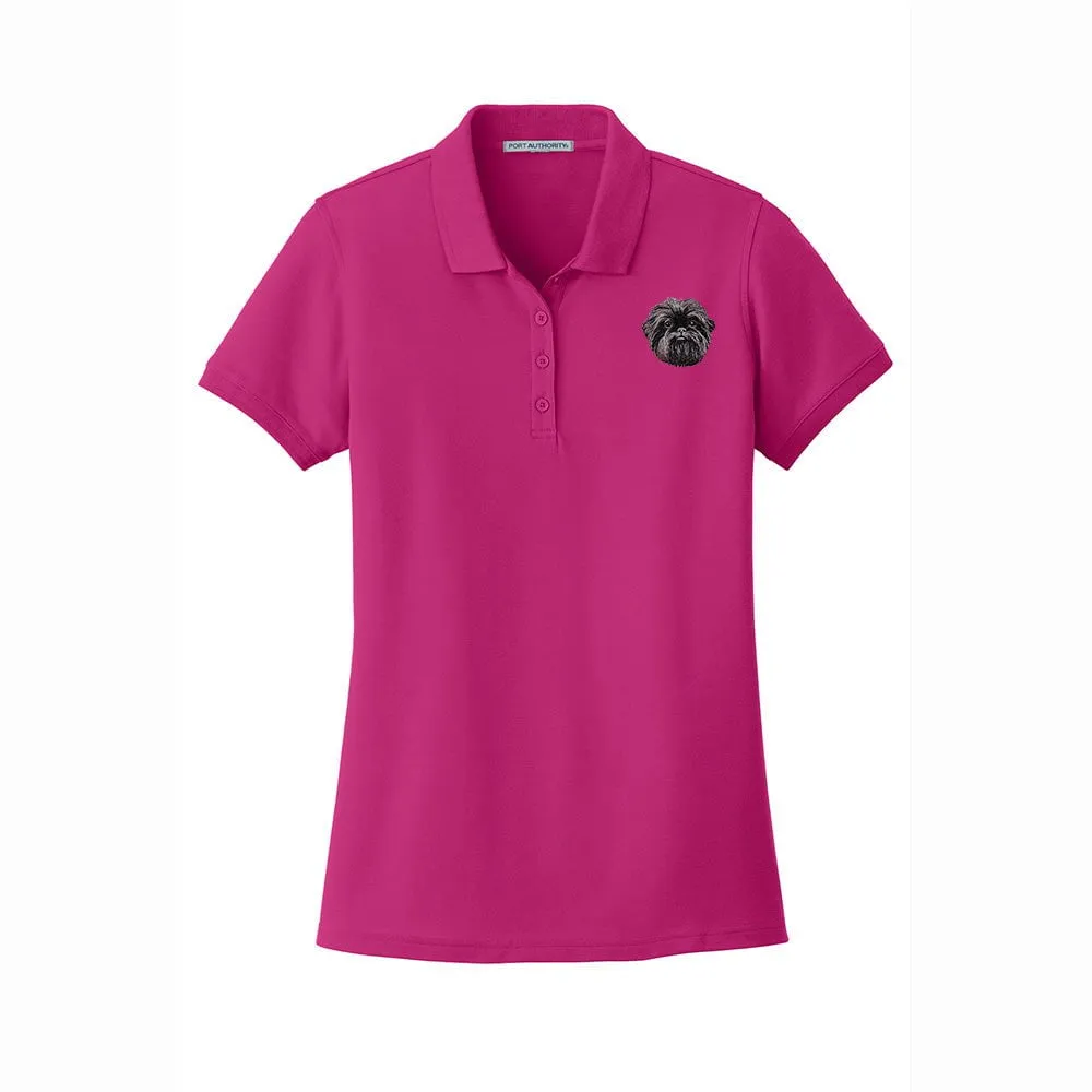 Affenpinscher Embroidered Women's Short Sleeve Polo