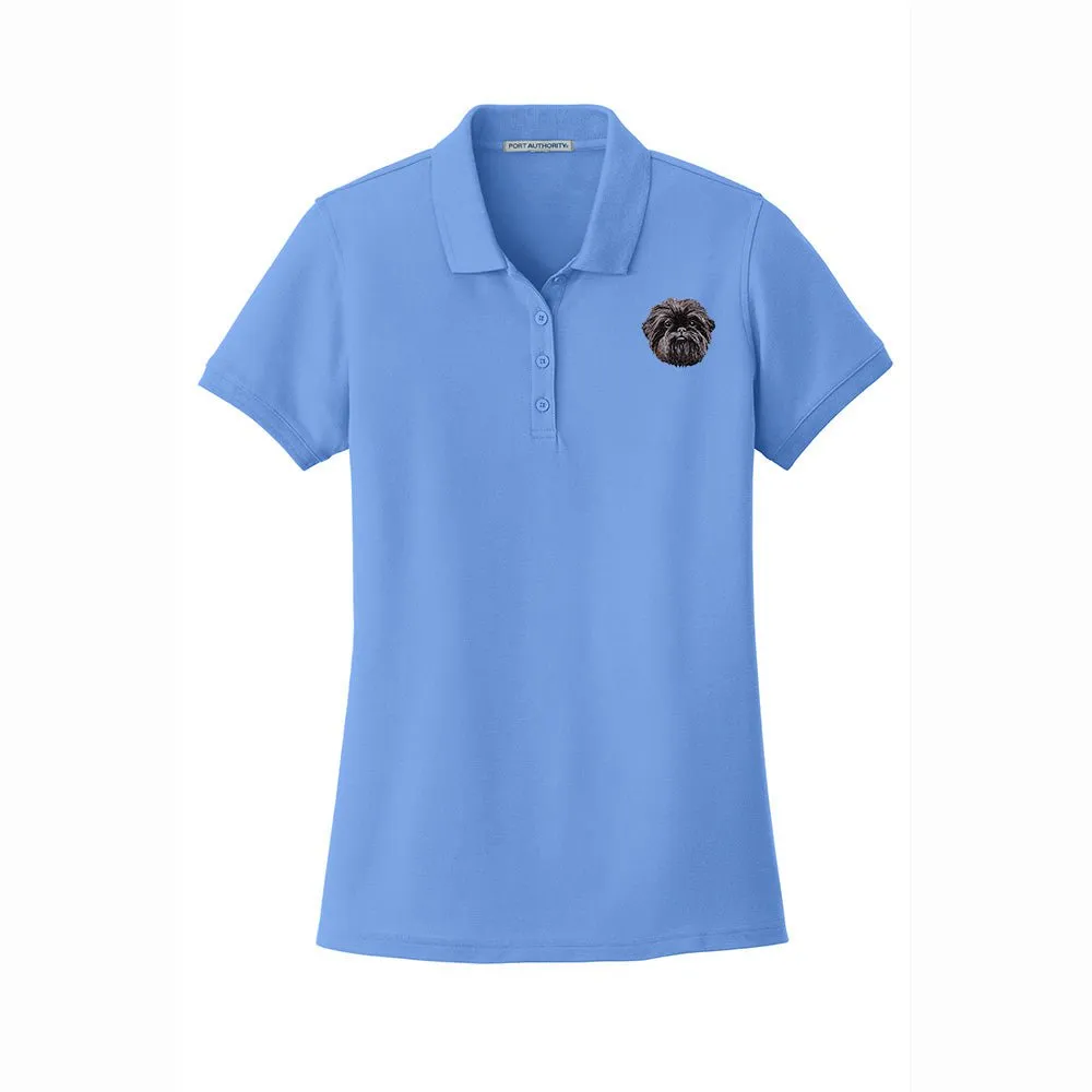 Affenpinscher Embroidered Women's Short Sleeve Polo