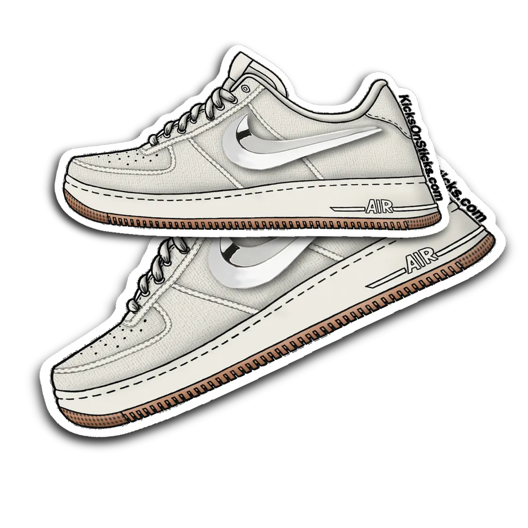 Air Force 1 Low "Travis Scott Canvas Tan" Sneaker Sticker