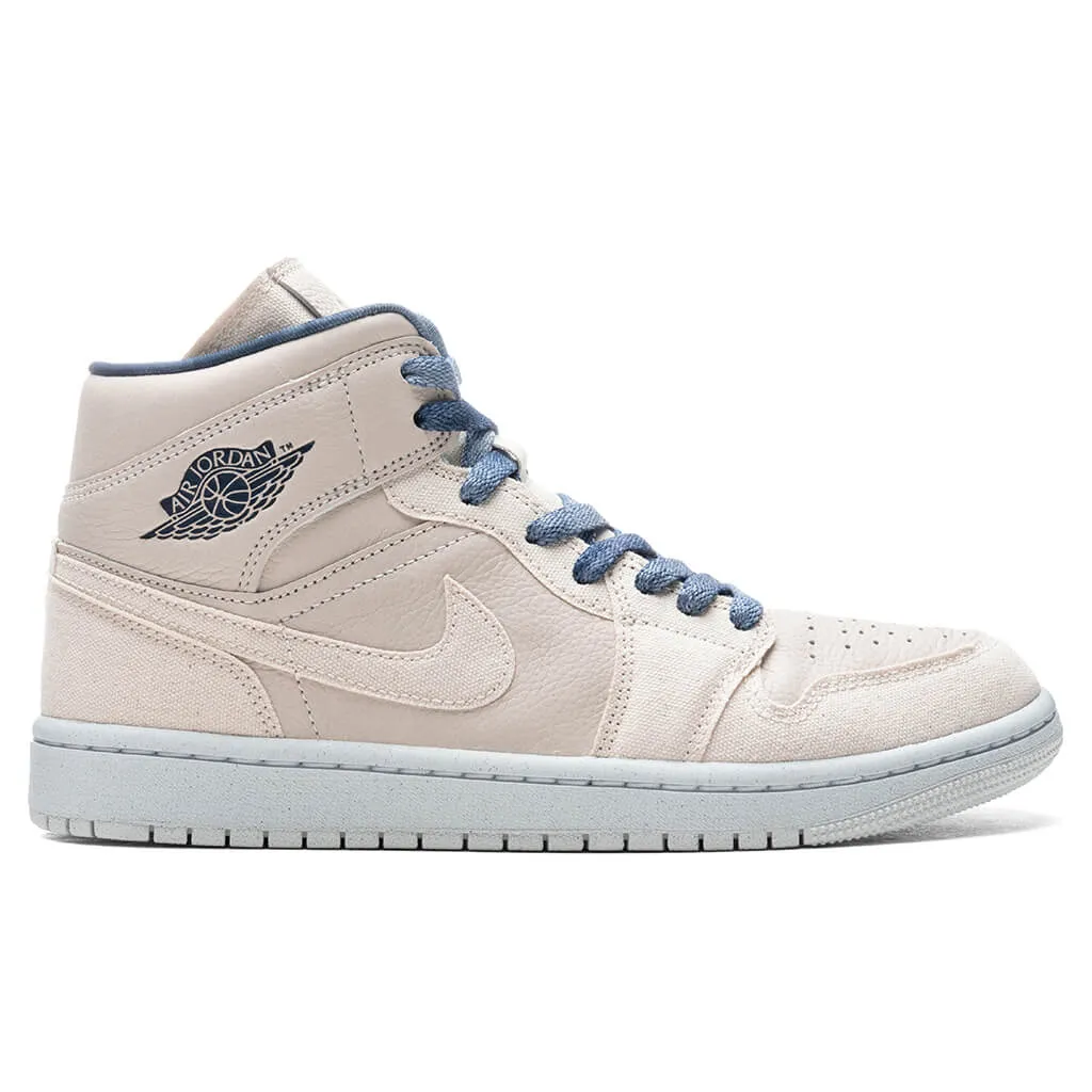 Air Jordan 1 Mid SE Women's - Sand Drift/Sail/Midnight Navy