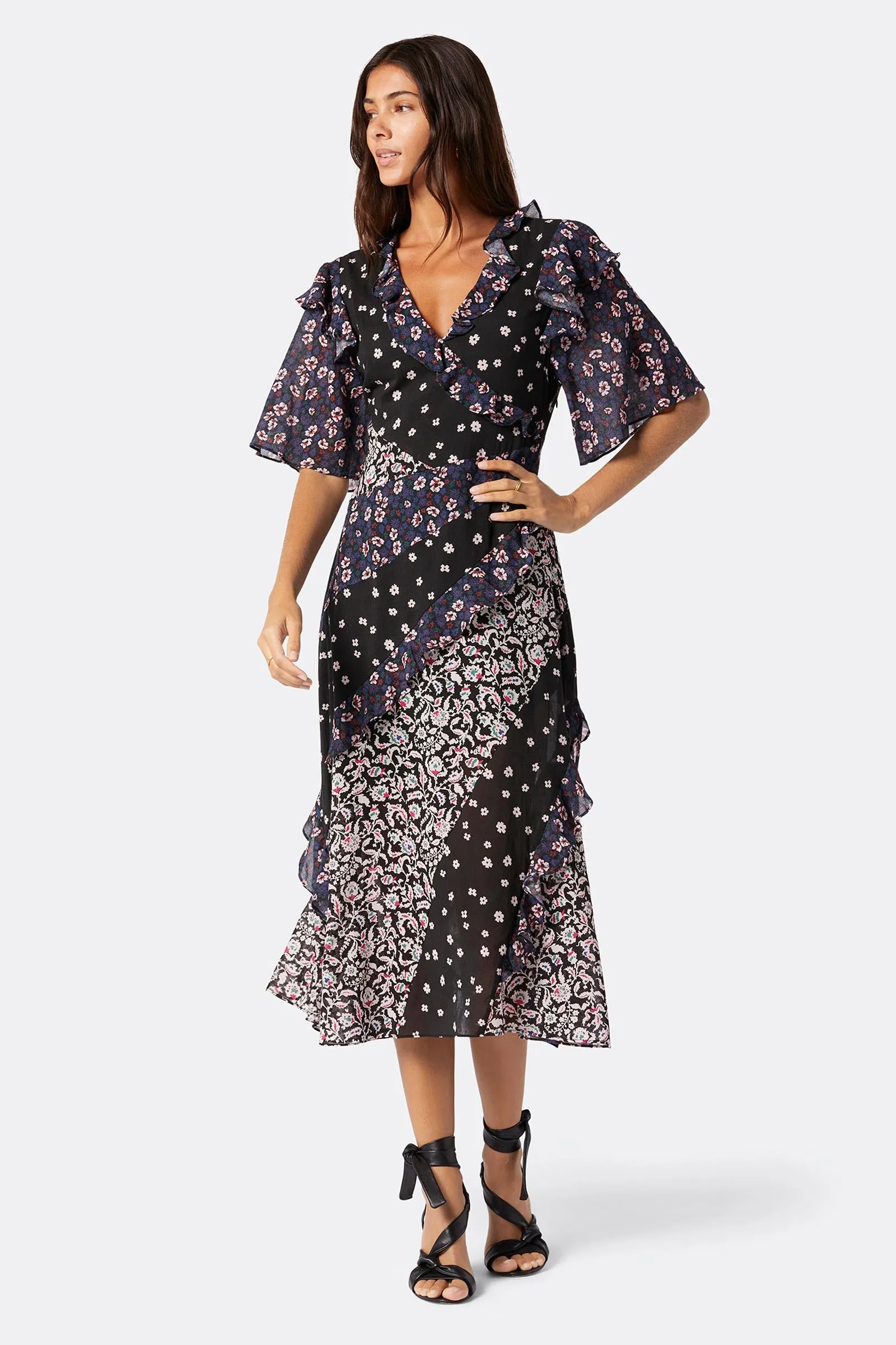 Ambroise Printed Cotton Midi Dress