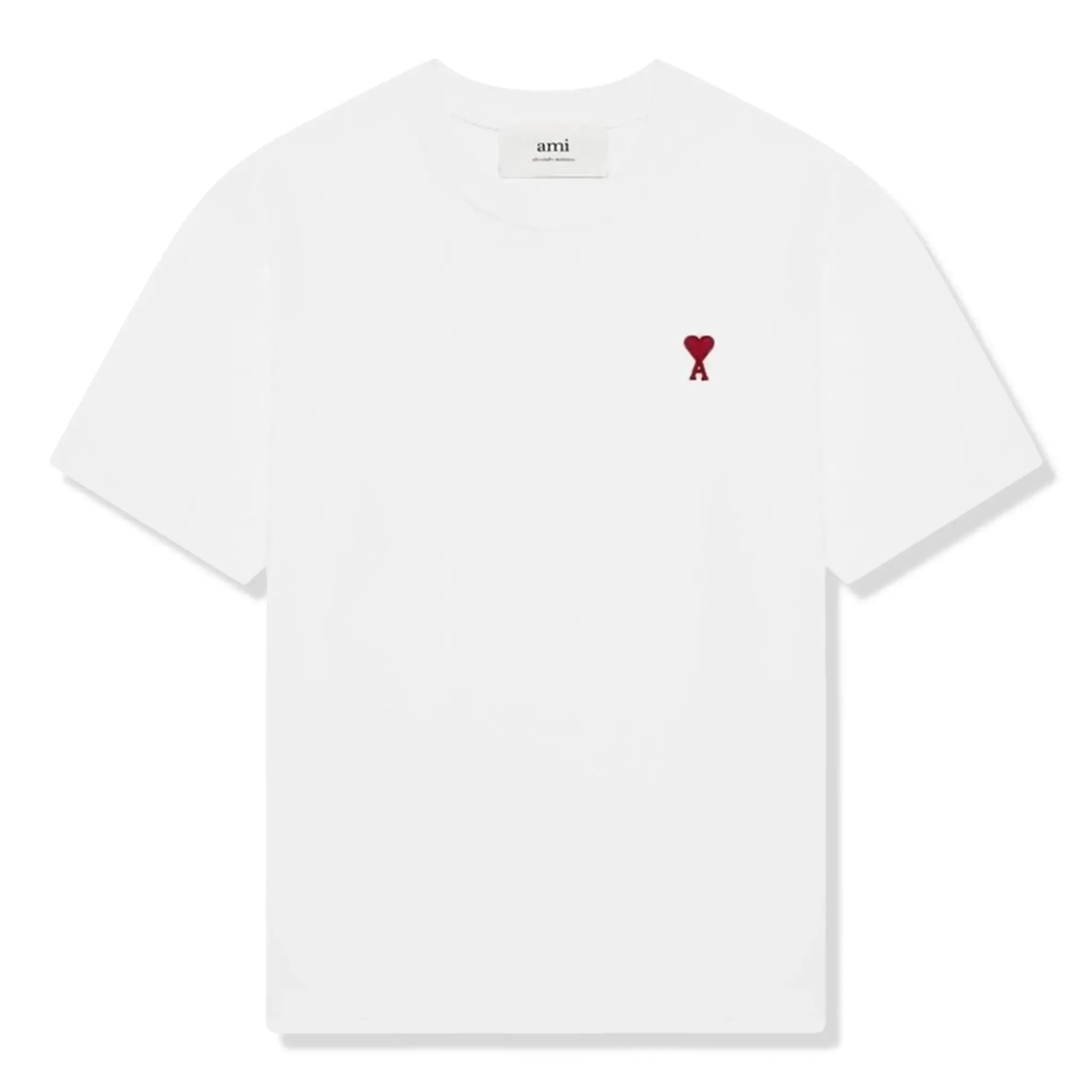 Ami Paris Ami De Coeur White Red T Shirt