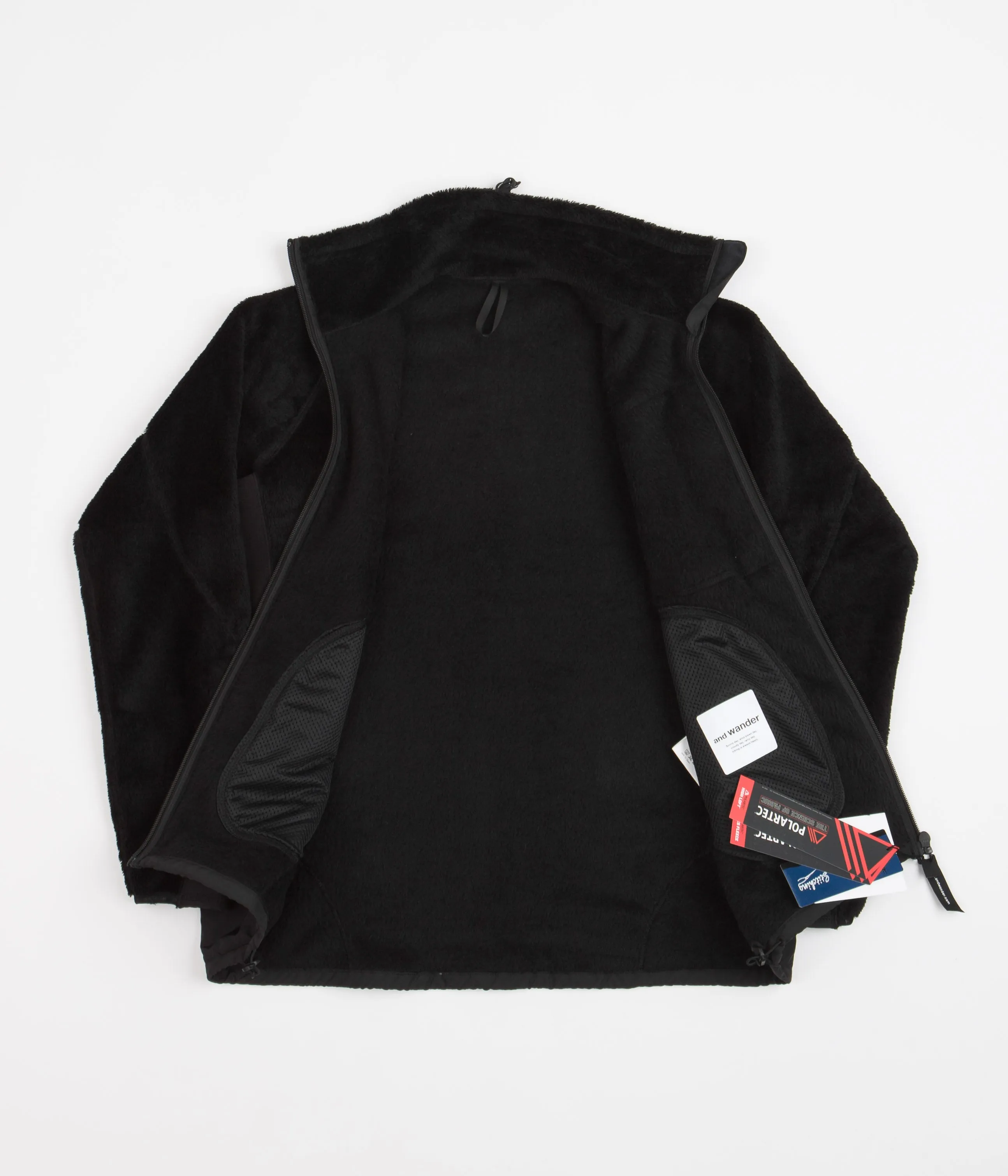 and wander High Loft Fleece - Black