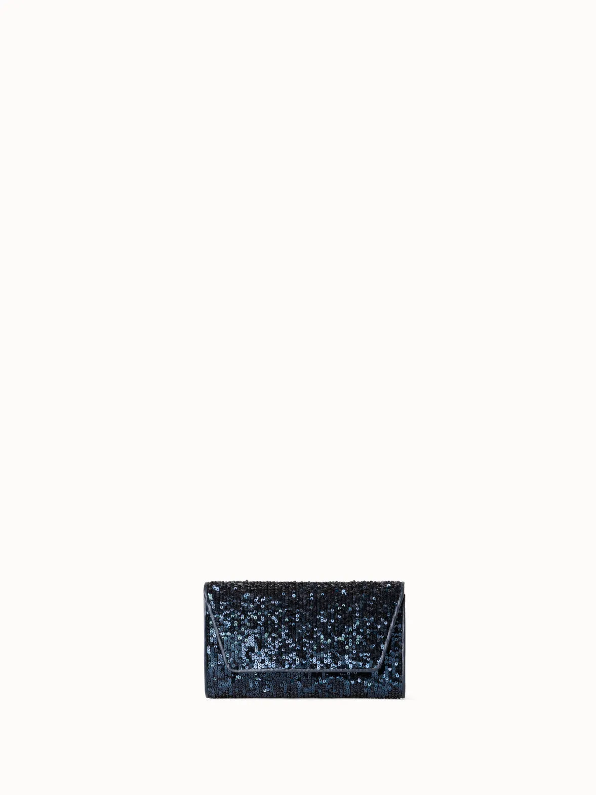 Anouk Mini Clutch aus Leder mit Pailletten