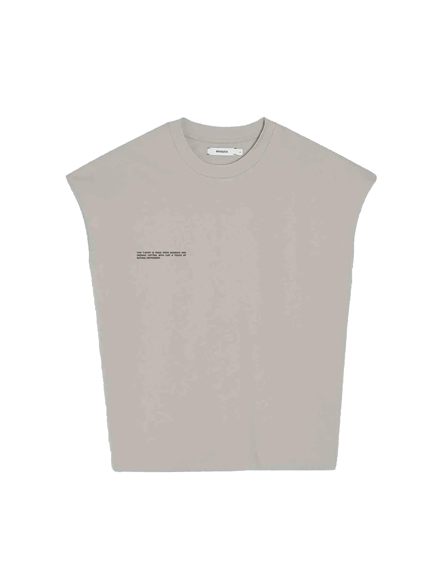 Archive Organic Cotton Cropped Shoulder T-shirt with C-FIBER™ Core—stone