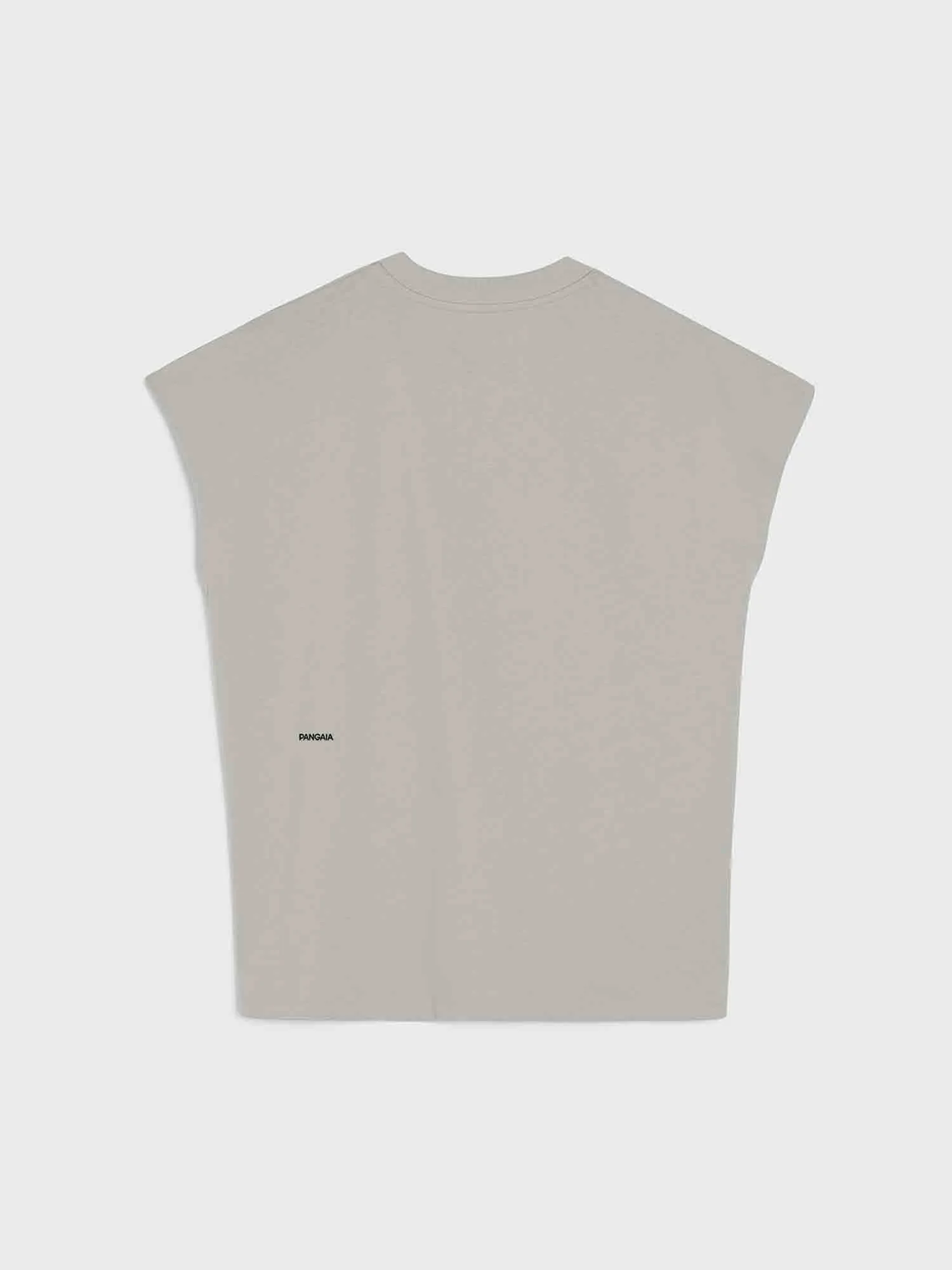 Archive Organic Cotton Cropped Shoulder T-shirt with C-FIBER™ Core—stone