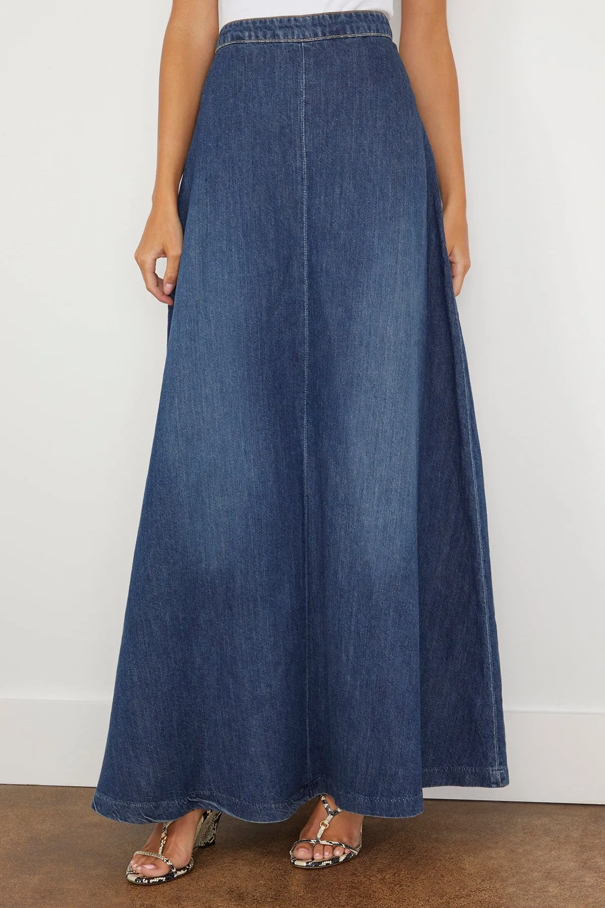 Astrid Denim Skirt in Classic Wash