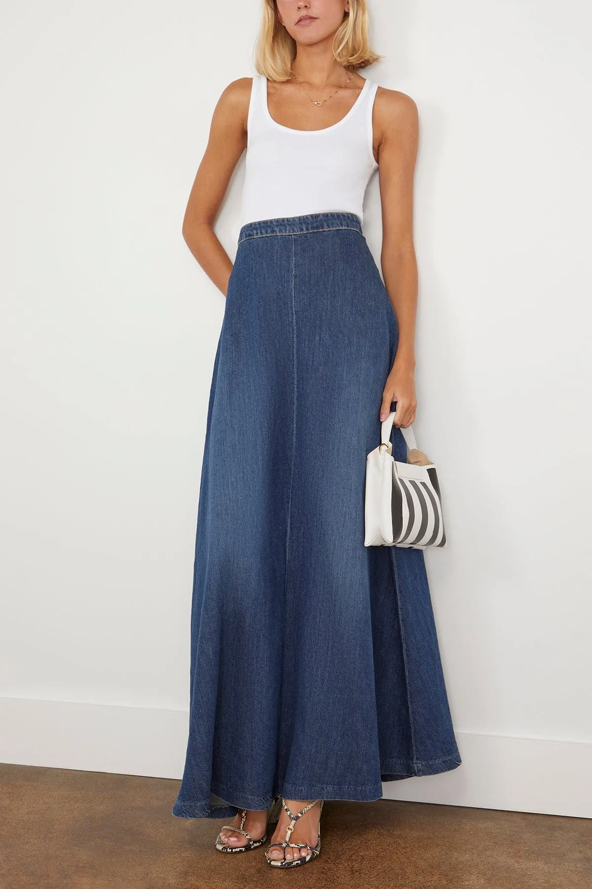 Astrid Denim Skirt in Classic Wash