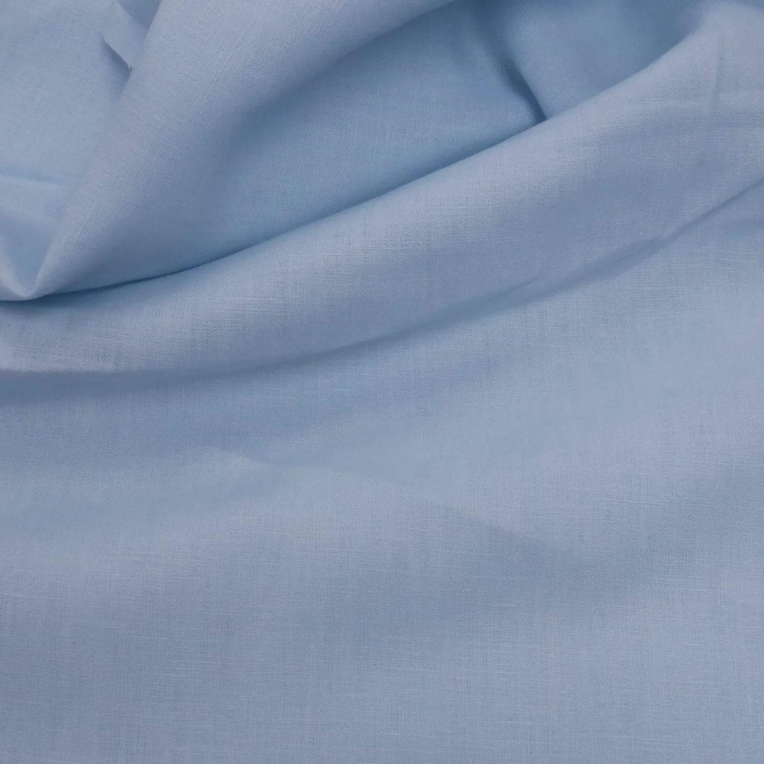 Baby Blue Italino Solid Plain Linen Fabric