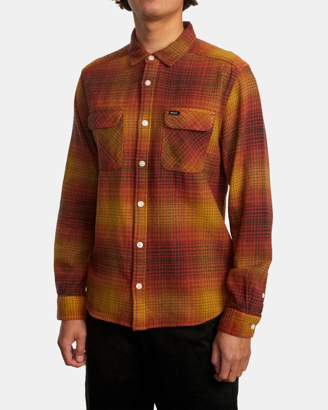 Balance Long Sleeve Flannel - Cocoa