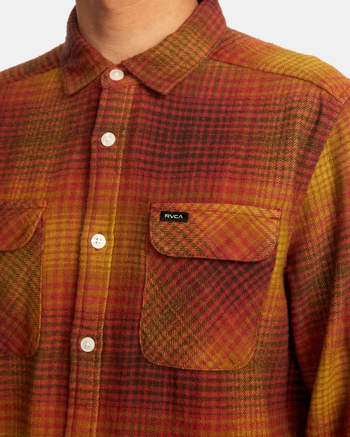 Balance Long Sleeve Flannel - Cocoa