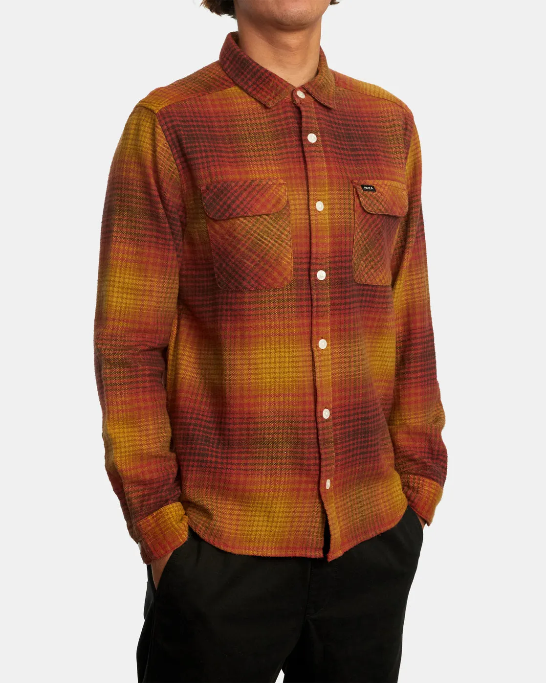 Balance Long Sleeve Flannel - Cocoa