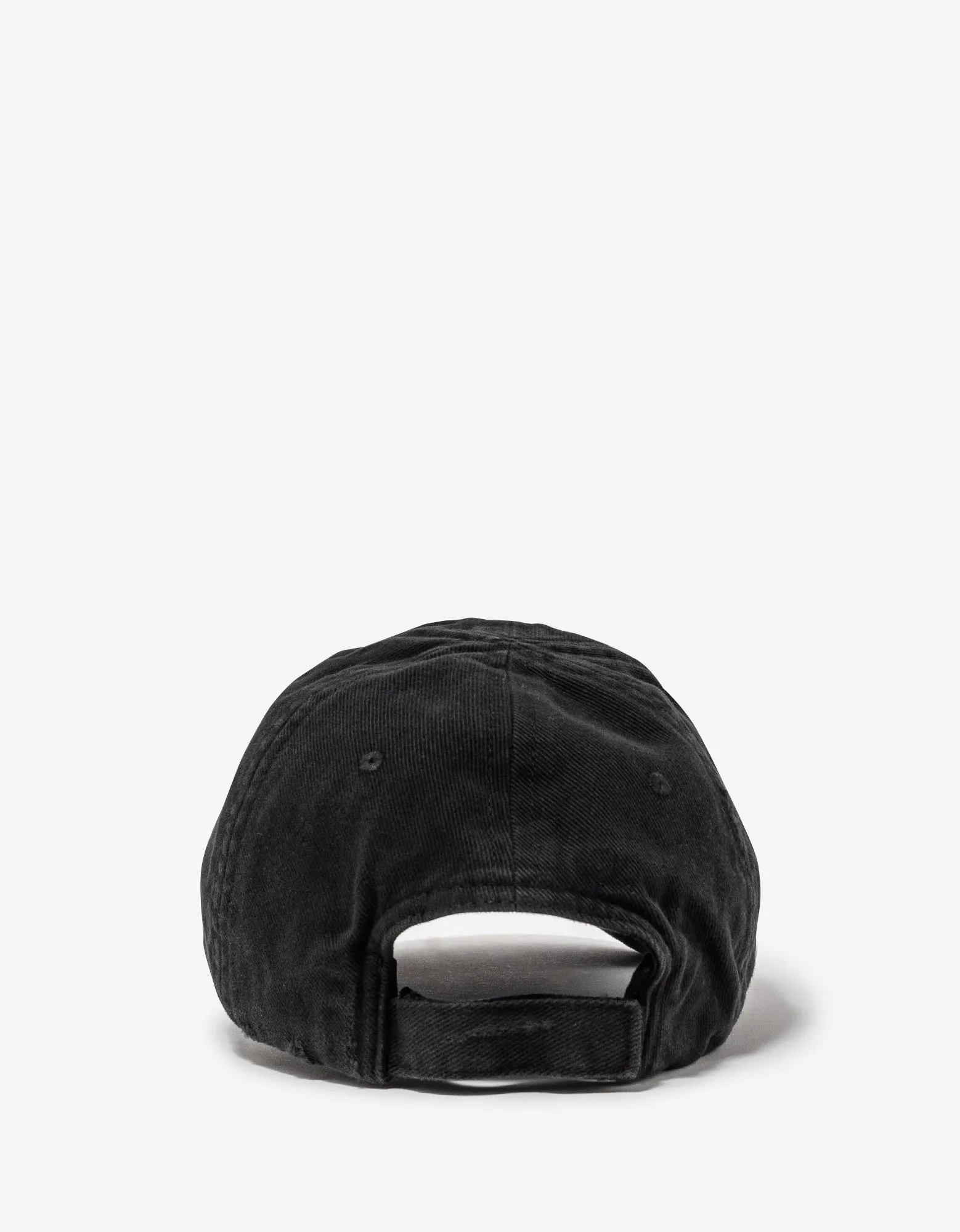 Balenciaga Black Notch Logo Visor Cap