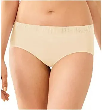 Bali Women's Comfort Revolution Microfiber Hipster, Light Beige, 10/11