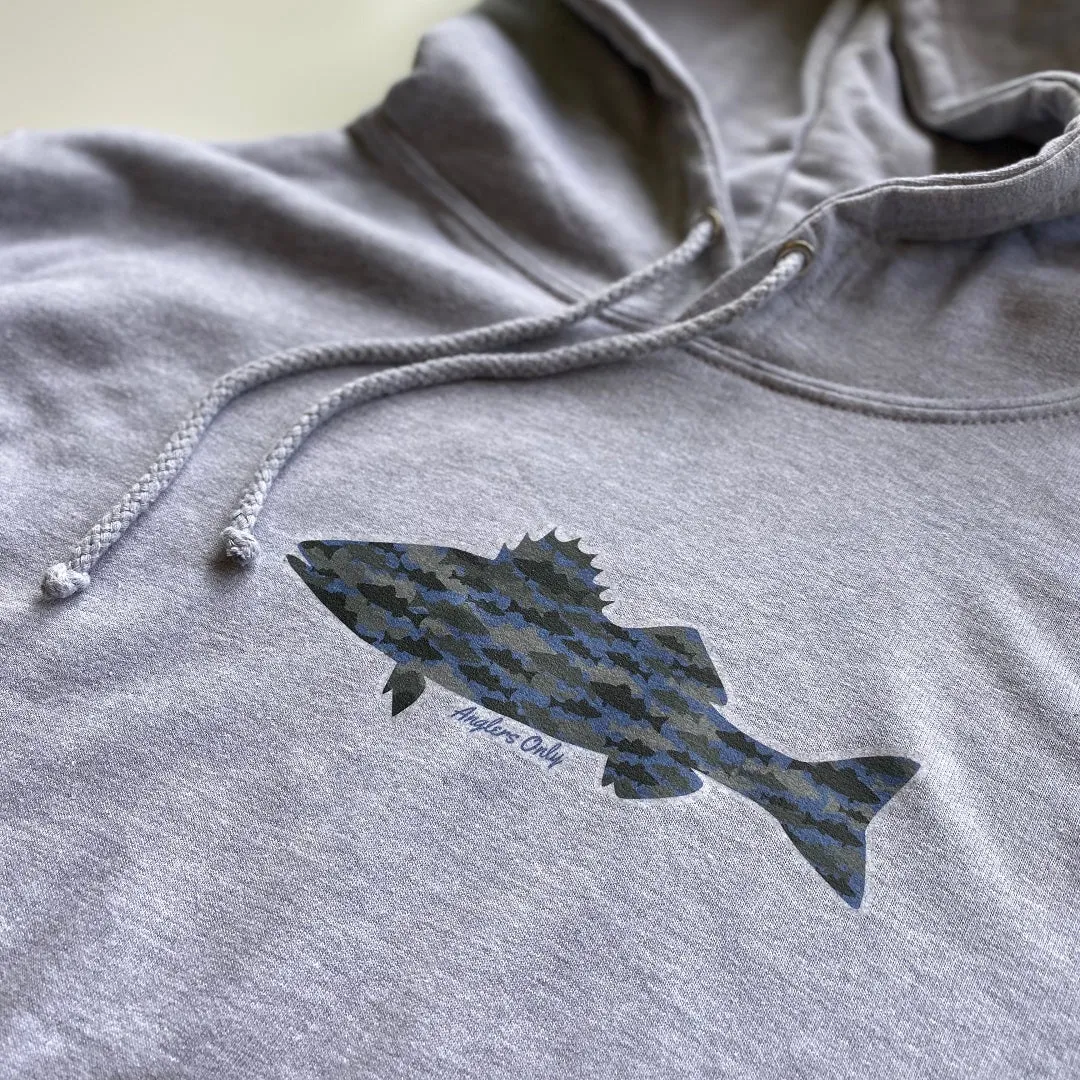 'Bass Camo' Hoodie - Heather Grey