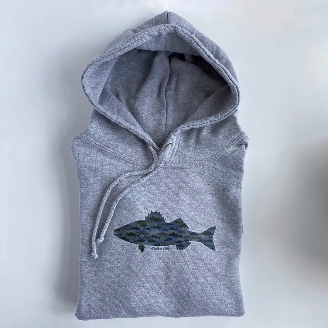 'Bass Camo' Hoodie - Heather Grey