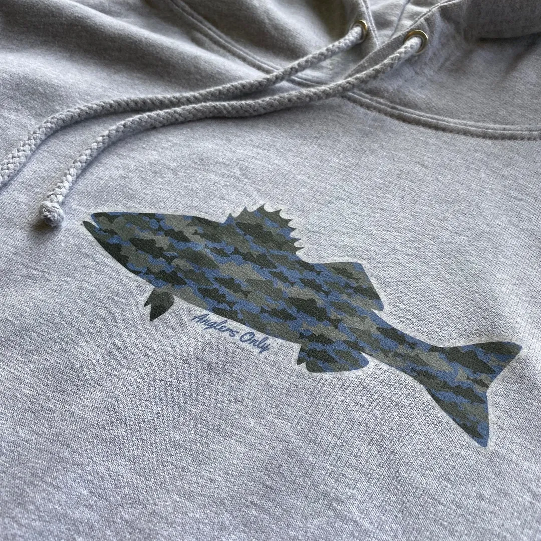 'Bass Camo' Hoodie - Heather Grey