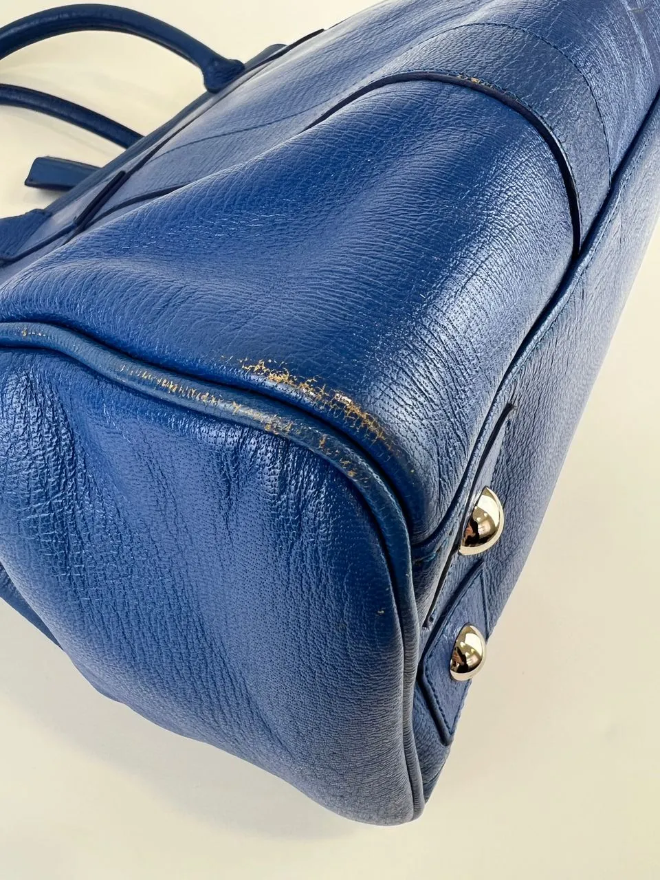 Bayswater in Blue, Gold Hardware