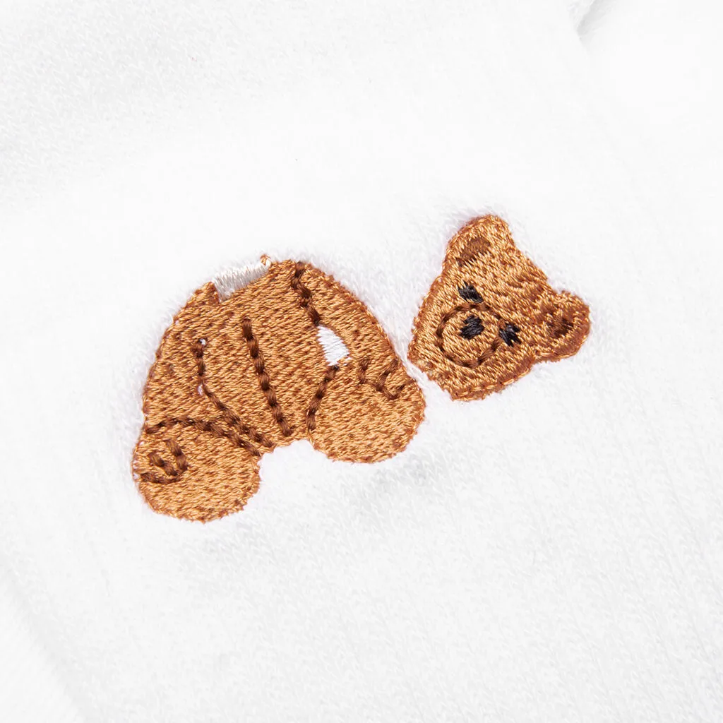 Bear Socks - White/Brown