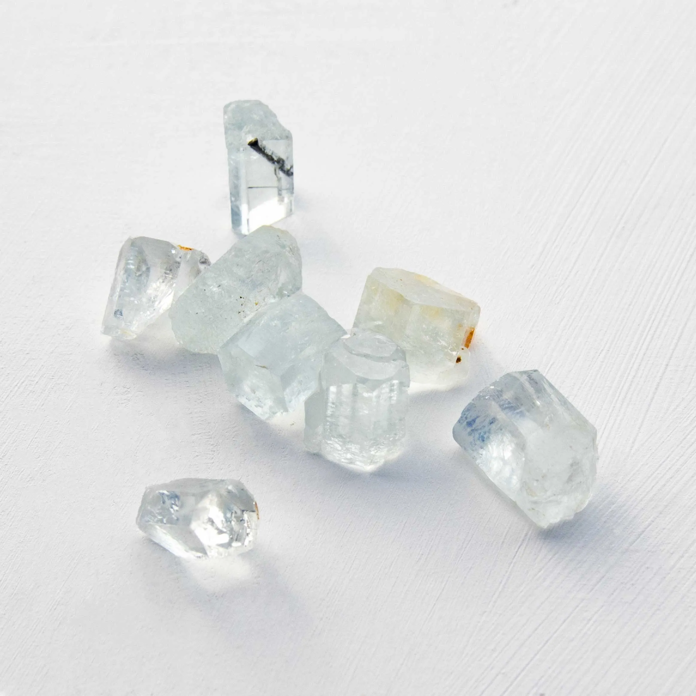 Beryl var. Aquamarine - Terminated, Small Crystals