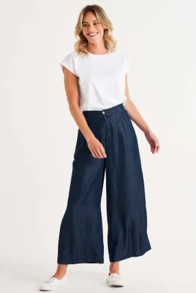 Betty Basics Pia Palazzo Pants in Blue Haze