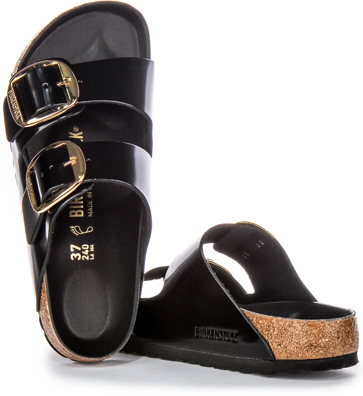 Birkenstock Arizona Big Buckle In Black | Regular Fit