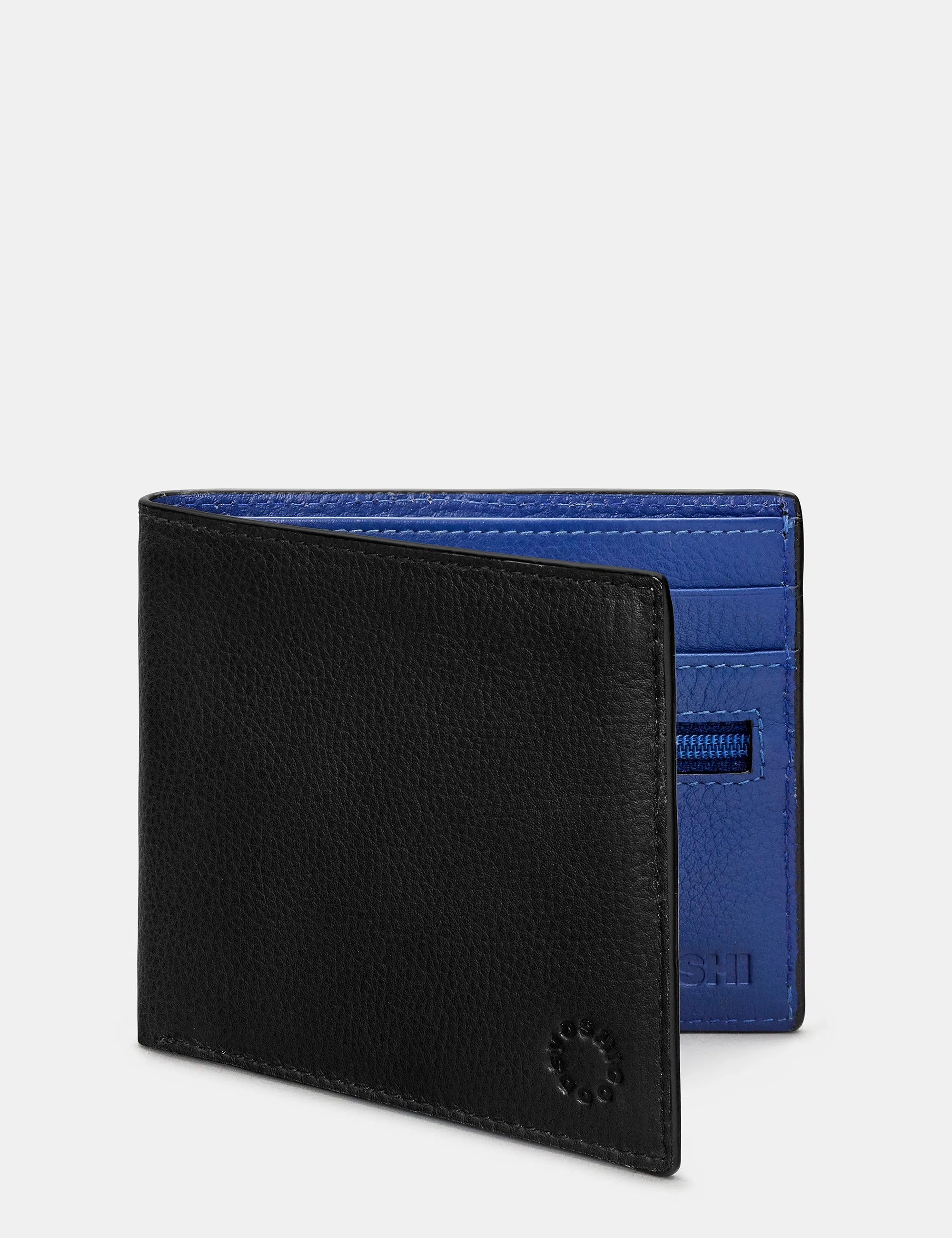 Black And Blue Leather Wallet