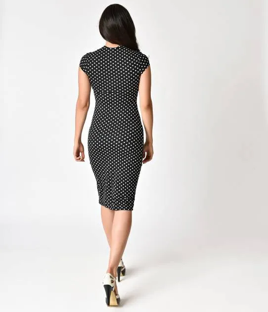 Black and White Polka Dot Dress- LAST ONE!