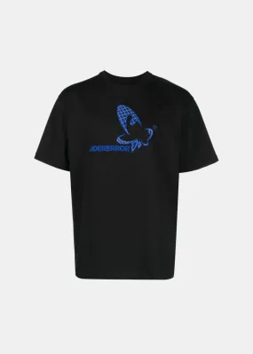 Black Embroidered-Logo T-Shirt