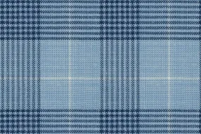 Blue Check 83% Wool 17% Linen (Ref-417467)