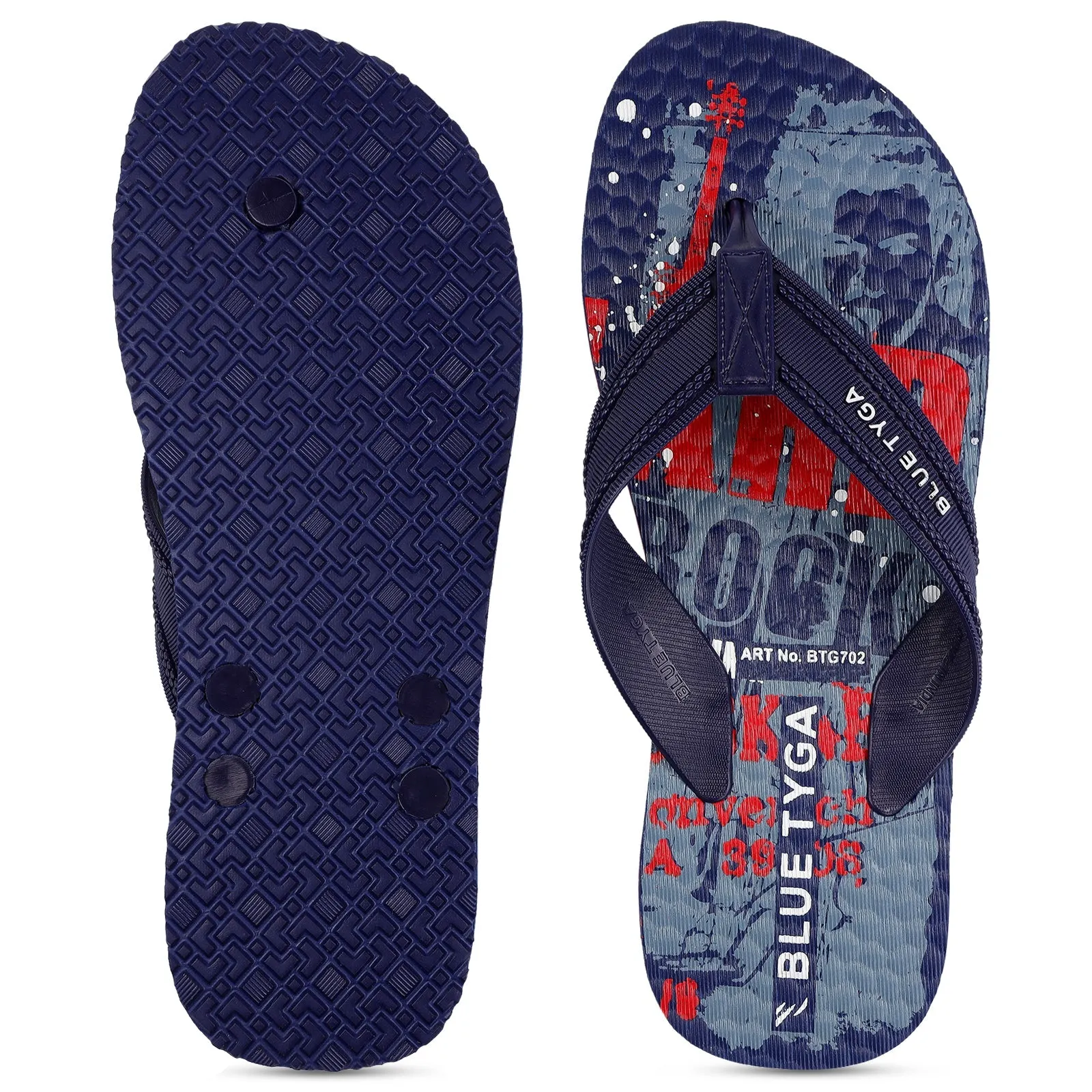 Blue Tyga Gents Flip Flop Thong  - BTG702 Navy Blue