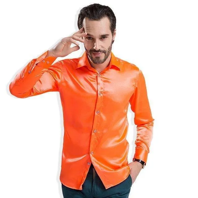 Bolan Satin Silk Shirt For Men